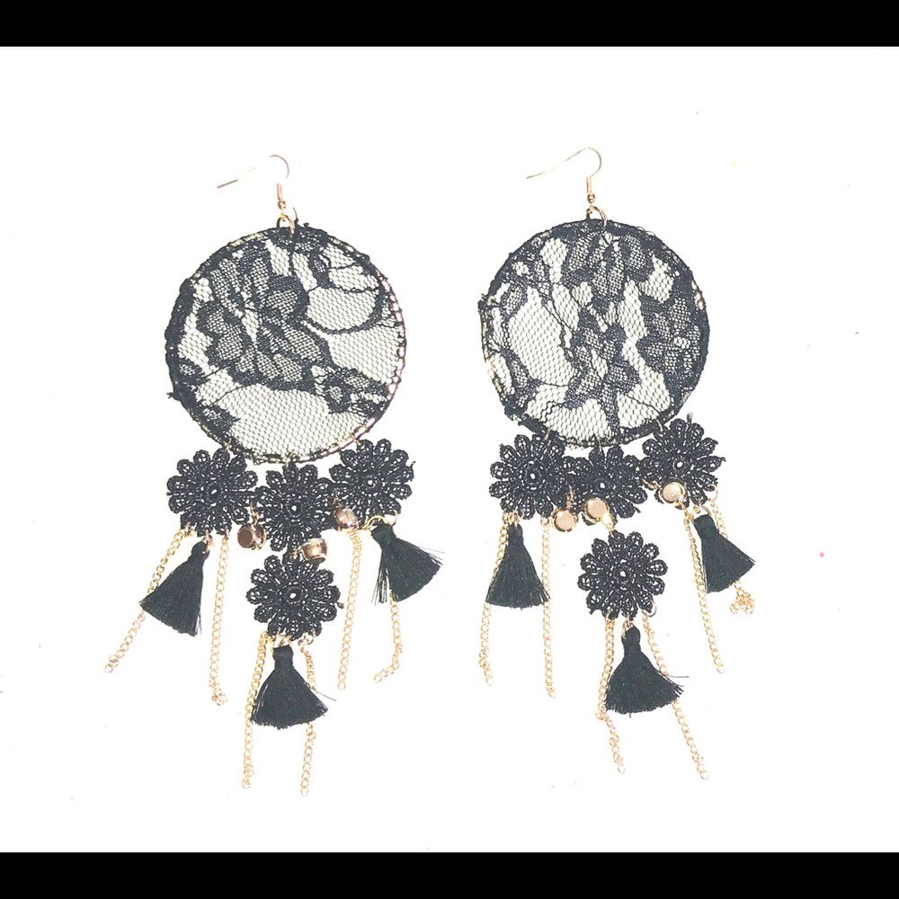Lace Statement Earrings